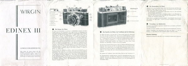 Wirgin Edinex III instruction manual