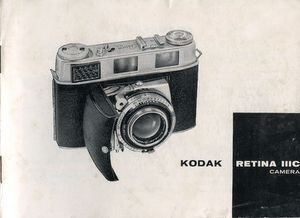Kodak Retina IIIC big C instruction manual