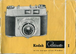 Kodak Retinette I  instruction manual