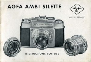 Agfa Ambi Silette  instruction manual